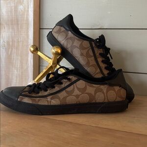 Coach Signature Jacquard Low-Top Sneakers — Men’s 8.5